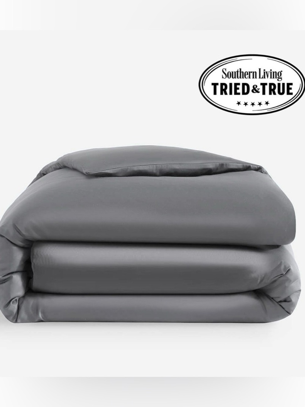 Sunday Citizen Duvet Bamboo Cover Full Queen Granite Gray NWT - Cover Only